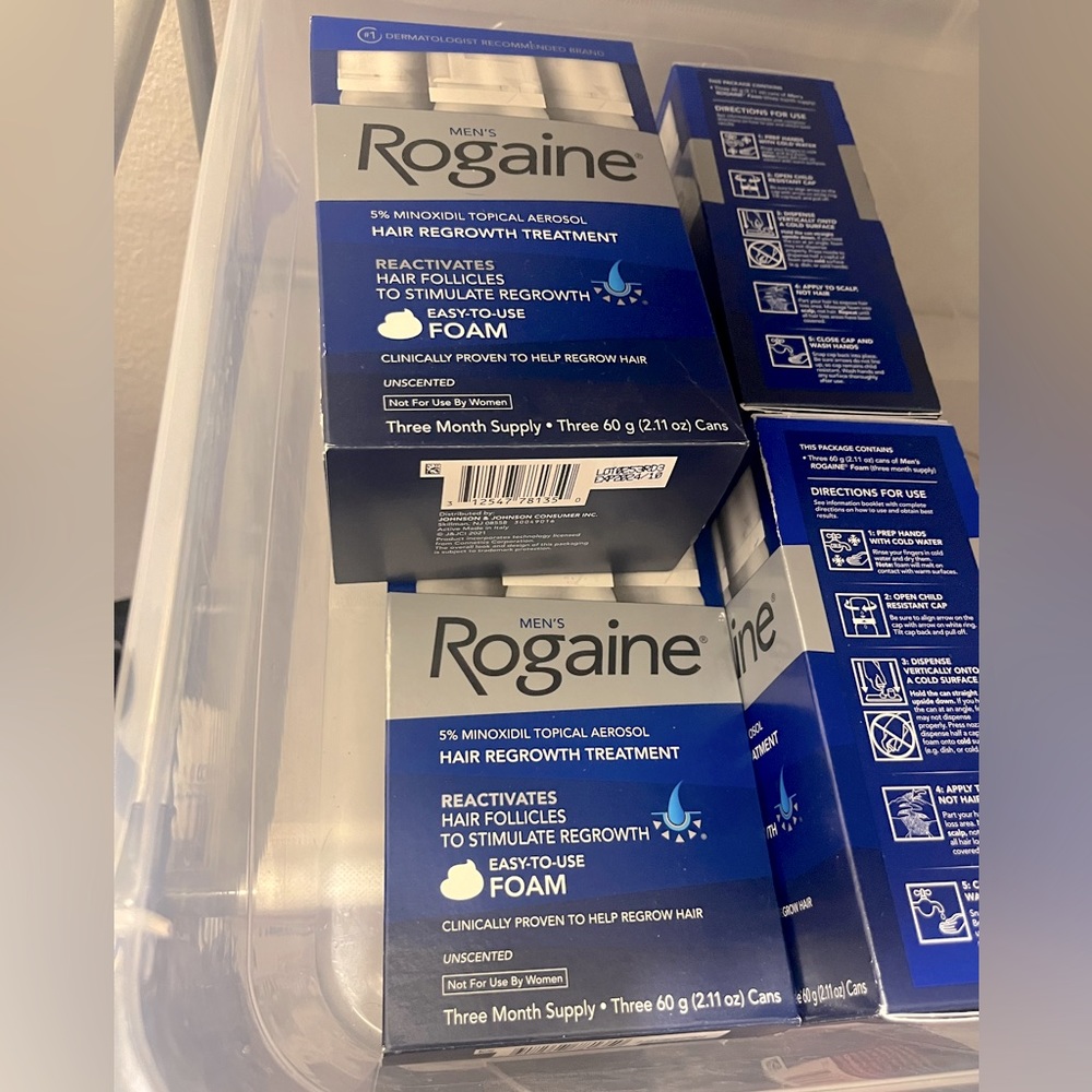 Men’s Rogaine foam 3 pack expiration date 10/2025